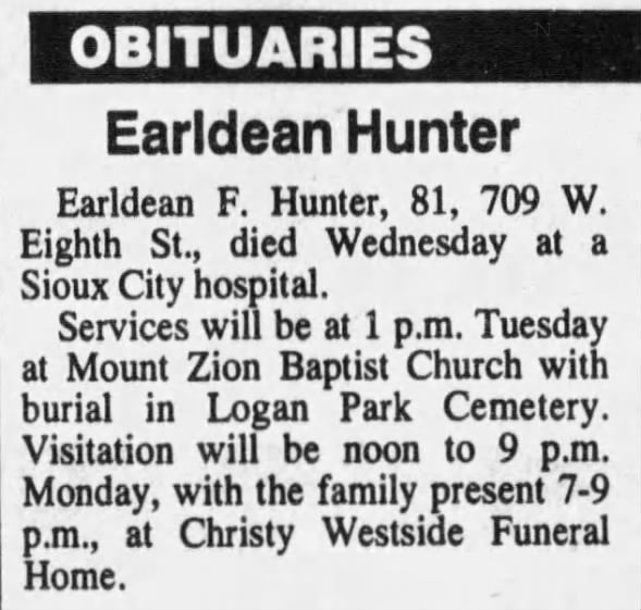 Earldean F. Hayes Hunter